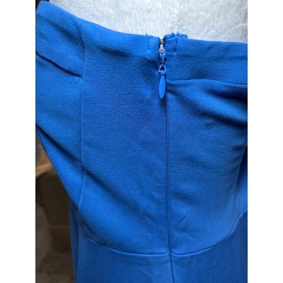 Hollister Royal Blue Strapless Skater‎ Skirt Dress Large Corset Top Stretch - Picture 6 of 16